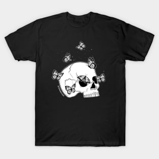 Skull and Butterflies T-Shirt